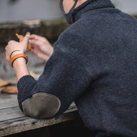 马登（Maden）工装 美式纯色高领打底衫保暖马海毛针织毛衣春秋男