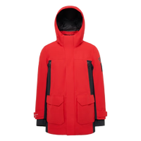 波司登（BOSIDENG）冬季90鹅绒羽绒服男中长款拼接撞色户外保暖外套B90142823   170/88A