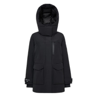 波司登（BOSIDENG）冬季90鹅绒羽绒服女中长款连帽加厚运动时尚保暖外套B90142822  S