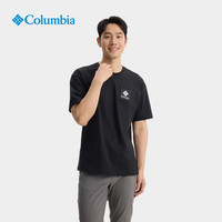 Columbia哥伦比亚2025春夏户外短袖男吸湿透气圆领运动半袖T恤XE9502 010 XL （185/104A）