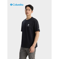 Columbia哥伦比亚2025春夏户外短袖男吸湿透气圆领运动半袖T恤XE9502 010 S （170/92A）