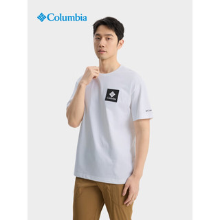 Columbia哥伦比亚2025春夏户外短袖男吸湿透气圆领运动半袖T恤XE9502 100 M （175/96A）