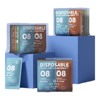 嫚熙（EMXEE）男士一次性内裤平角旅游出差便携纯棉四角短裤免洗独立包装32条