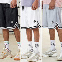 准者运动篮球短裤男美式训练五分裤夏季速干跑步透气休闲球裤 纯正黑【美式版型 有内衬】-689 3XL