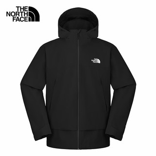 北面（The North Face）冲锋衣男Cascade硬壳冲锋衣外套户外防水25|8BWF JK3/宇宙黑 M /170