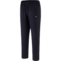 必迈（bmai）运动裤轻薄透气女马拉松跑步长裤腰包二合一梭织九分裤可装手机 骑士黑-女 L