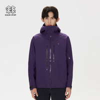 /可隆 KOLON SPORT防水冲锋衣 胡歌同款 男士X-MENT GTX PRO防风透湿夹克外套 LHGJ5SN011-PL 梅紫色 L 175/96A