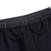 鸿星尔克(ERKE)儿童裤子男童秋季长裤舒适亲肤儿童运动裤女童针织裤 正黑/梦幻粉-女童 130