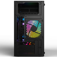 硕一犀牛M1 台式机电脑matx迷你机箱白色侧透mini小尺寸主机箱壳家用商务办公桌面搭配风冷游戏电竞 M3黑色【侧透】