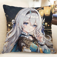 奥莱步 流萤周边抱枕 崩坏星穹铁道二次元玩偶海报枕头 5 35x35㎝迷你