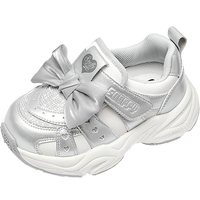 Snoffy斯纳菲女童运动鞋2025春秋宝宝学步鞋旋纽扣轻便婴童鞋 透气舒适内里 25码