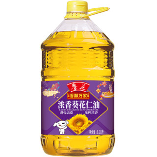 移动端、京东百亿补贴：鲁花 食用油 香飘万家系列 物理压榨 葵花仁油6.18L