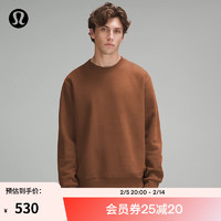 lululemon丨Steady State 男士圆领卫衣 LM3ERXS 烤棕色 L