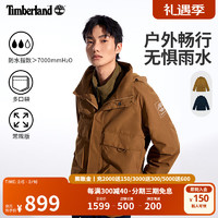 Timberland 男装防水冲锋衣S24春夏户外休闲夹克A41QB A41QB834/浅棕色 L