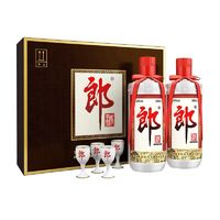 郎酒 郎牌 郎酒53度500ml*2瓶礼盒装酱香白酒正品特价送礼