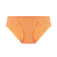 夏.娃.之.秀内裤女性感蕾丝舒适亲肤柔软薄款中腰棉裆女士内裤  1条