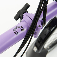 BROMPTON小布折叠自行车C Line Explore 6速超轻便携城市通勤男女单车 丁香紫Pop Lilac Low
