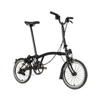 BROMPTON小布折叠自行车C Line Explore 6速超轻便携城市通勤男女单车 黑色 Low