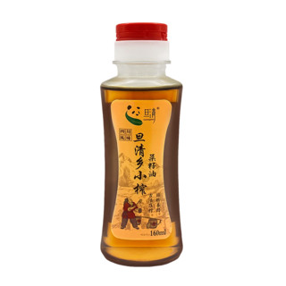 旦清 菜籽油 非转基因食用油物理压榨乡小榨菜籽油160ml 小榨菜油160ml