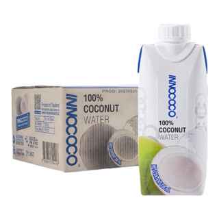 INNOCOCO100%椰子水富含天然电解质泰国（330ml*24瓶） 100%椰子水 330ml*24瓶