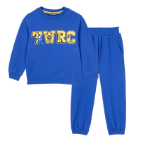 Teenie Weenie Kids小熊童装男女童23年秋季复古运动卫衣套装 宝蓝色 120cm