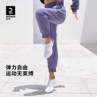 迪卡侬速干运动裤女春季宽松束脚休闲裤工装裤户外跑步裤SAP2 橄榄绿 XS/36