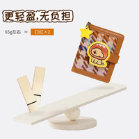 toutou狗钱包女士卡包可爱卡通零钱包手拿包 糖针棕