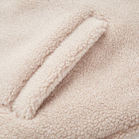 森马 Semir外套女插肩袖拼色仿羊羔毛冬季学院风立领宽松字母衣服时尚 咖红色调00356 XL 170/92A