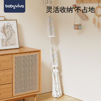 88VIP：babyviva 多功能折叠衣帽架 儿童塑料 晾晒衣架 灰白