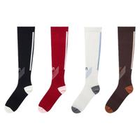 上森运动压力袜小腿袜骑行棕色跑步压缩袜子女春秋显瘦美拉德长袜