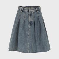 【100%棉】美式复古牛仔休闲丹宁风半身A字牛仔短裙