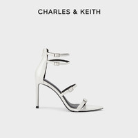 CHARLES & KEITH CHARLES&KEITH春季女鞋CK1-60280394时尚腕带细高跟露趾凉鞋女鞋