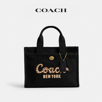 COACH 蔻驰 女士COACH蛇型文字新年CARGO 26号托特包红色