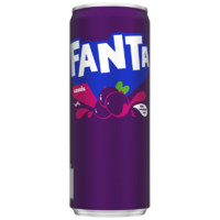 芬达（Fanta） 荷兰 黑加仑口味汽水250ml*24罐【效期2025-07-31】 【荷兰版】黑加仑口味250ml*24罐