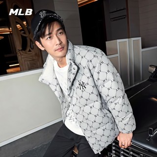 88VIP：MLB 男女复古老花立领羽绒服鹅绒保暖舒适休闲户外时尚运动外套