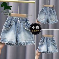 爱西娜女童牛仔短裤夏装季韩系儿童短裤薄款百搭女孩热裤