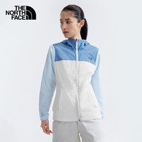 THE NORTH FACE 北面 防晒衣女户外防风夹克8BAA 蓝白拼色/3YU L