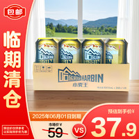 哈尔滨啤酒 哈尔滨牌小麦王精酿500ml*12罐整箱麦香浓郁全麦发酵25年6月1号