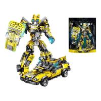 钒象智科儿童积木中国航天模型摆件兼容积木颗粒立体拼插军事玩具男女 变形金刚擎天柱438颗粒礼盒装