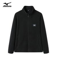 Mizuno/美津浓秋冬款抓绒衣男摇粒绒外套户外加厚冲锋衣内胆