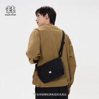 KOLON SPORT/可隆斜挎包 男女同款野营户外露营防泼水耐磨单肩包 LUCS5ST905-BK 黑色 XXX