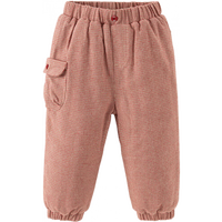 戴维贝拉（DAVE＆BELLA）2024冬装新款女童棉裤儿童格子束脚裤小童休闲裤女宝宝夹棉长裤 【现货】