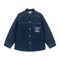 马·拉丁（M.Latin）/童装儿童衬衫24冬新款男大童美式复古内外可搭长袖衬衫