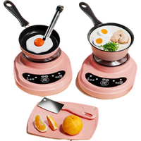 斯纳恩（Snaen）迷你小厨房真煮套装做饭全套女孩7-14玩具女孩 学有所成厨师-粉色71件套