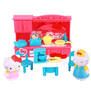 Hello Kitty 凯蒂猫hello kitty女孩过家家玩具 厨房手工制作医护 KT-家具套装061