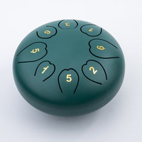 玫 空灵鼓琴无忧鼓色空鼓忘忧鼓钢舌鼓手碟鼓玄空鼓打击乐器大全儿童 石绿色