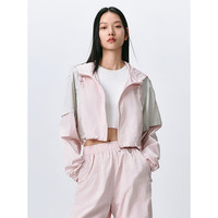 太平鸟女装仿麂皮时尚小香风上衣撞色简奢风新中式外套合集 粉色轻透防晒撞色外套 M