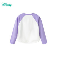 迪士尼宝宝（Disney Baby）春季童装男女儿童时尚休闲透气百搭儿童长袖T恤 ZD1ES001糖果紫 120