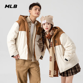 MLB 男女情侣秋冬新款连帽羽绒服百搭休闲外套3ADJB0646-43CRD-S