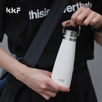 吻吻鱼 保冷保温杯男女款2024新款316不锈钢量杯便携随行水 简约白-290ML